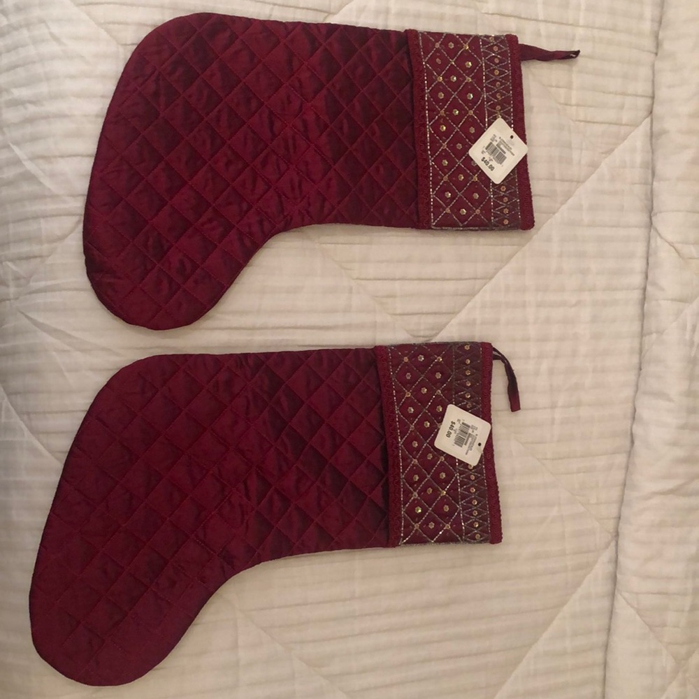 Holiday stockings, pack of 2
